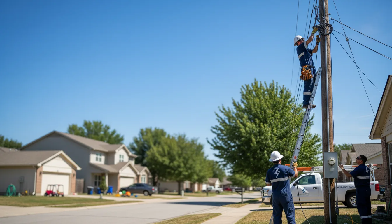 Residential electrician providing installation services in Conway, PA